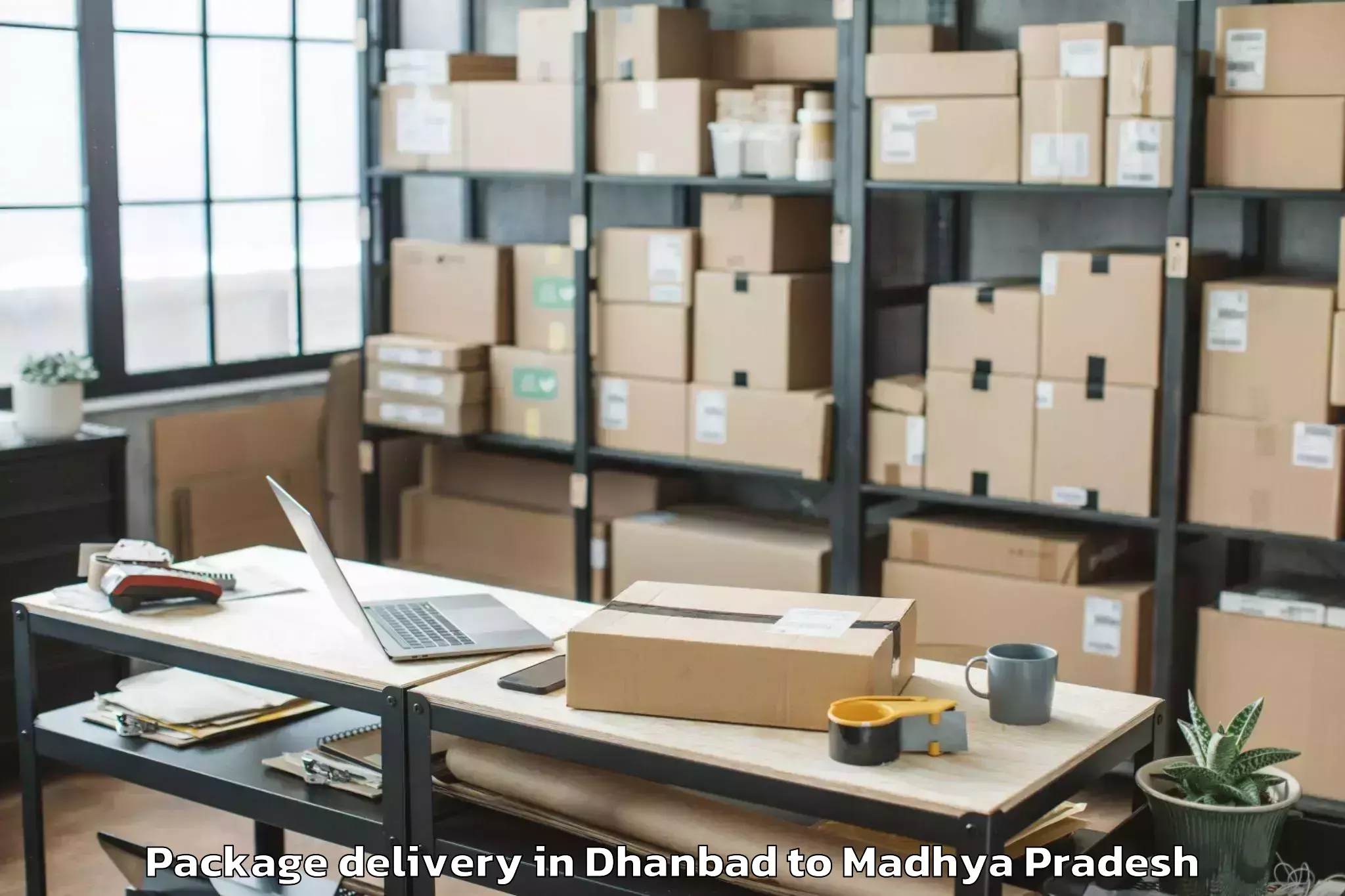 Get Dhanbad to Badnawar Package Delivery